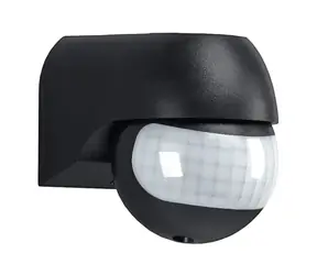 Solight WPIR04-B Czujnik ścienny PIR czarny / zewnętrzny