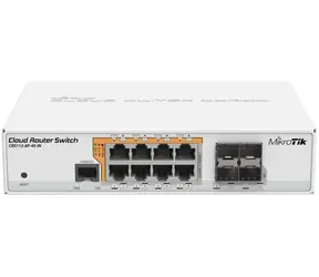 Mikrotik CRS112-8P-4S-IN biały / 8GLAN+4xSFP / RouterOS