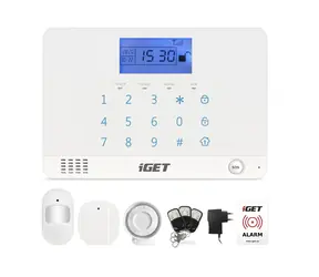 iGet SECURITY M3B Jednostka bezpieczeństwa / 1x czujnik ruchu / 1x czujnik drzwi-okno / klawiatura dotykowa / LCD