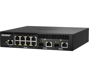 QNAP QSW-M2108R-2C / Switch / 8x 2,5GbE / 2x combo 10GbE RJ45 SFP+ 