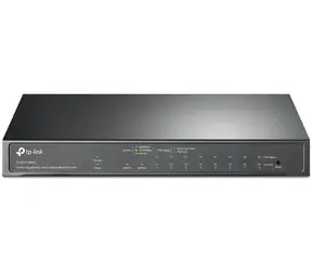 TP-LINK TL-SG1210MPE / 10- Port przełącznik / 9- Port gigabitowy PoE+ / 1 gigabitowy RJ45-SFP