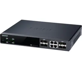 QNAP QSW-M804-4C / Przełącznik do komputerów stacjonarnych / 4X 10GbE SFP+ / 8 x 10GbE SFP+ i RJ45 combo / Qos / VLAN