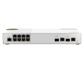 QNAP QSW-M2108-2C / Przełącznik stacjonarny / 8x 2.5GbE + 2x SFP+ combo / Qos / VLAN / po sprzedaży