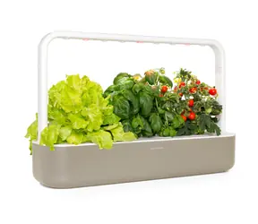 Click And Grow SMART Garden 9 beżowy / Inteligentna doniczka / podlewanie automatyczne / 3x pomidory / 3x bazylia / 3x sałata