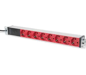 Digitus DN-95410- R 12V / aluminiowa PDU / 8x Schuko / 2m / 1U / 10A