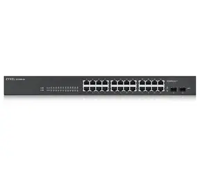ZyXEL GS1900-24 / Przełącznik SMART zarządzany / 24x GbE RJ-45 / 2x GbE SFP / VLAN / QoS / Rack
