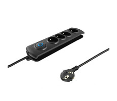 Qoltec 50105 Listwa przeciwprzepięciowa (4 gniazda) / wyłącznik / 2,5m