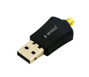 Gembird WNP-UA300P-02 czarny / Adapter Wi-Fi / 802.11bgn / USB 2.0