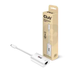 Adapter sieciowy Club3D CAC-1519 USB-C na RJ-45 biały / 1Gbps 