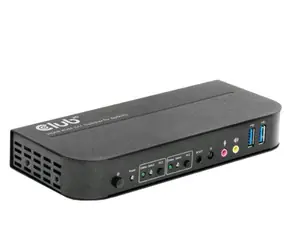 Przełącznik sieciowy Club3D CSV-1382 - przełącznik czarny / obsługa kontrolera HDMI / HDCP / HDR / IR