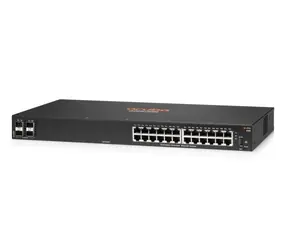 Aruba 6100 24G 4SFP+ / Switch / 24x Port Gigabit RJ45 / 4X port 10Gigabit SFP+ / 128 Gbs / 95,2 Mps