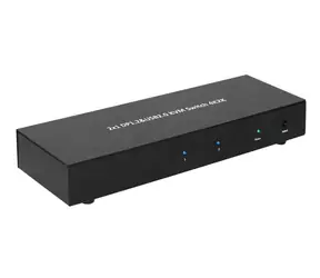 Przełącznik KVM MicroConnect 2x1 4K DisplayPort i USB, czarny
