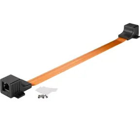 Goobay RJ45 przez okienko / bardzo płaskie (0,3mm) 8 pin FF / 25cm 
