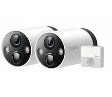 TP-LINK Tapo C420S2 / zestaw dwóch zewnętrznych kamer IP C420 i koncentratora H200 / 2560 x 1440 / Wi-Fi