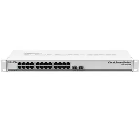 Mikrotik CSS326-24G-2S+RM Cloud SMART / 24x Gbit LAN / 2x 10Gb SFP+ / SwOS