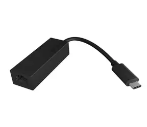 Adapter sieciowy Icy Box IB-LAN100-C3 czarny / USB 3.0 C na RJ45