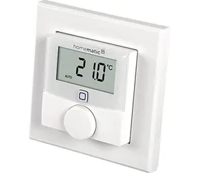 Homematic IP Termostat ścienny z czujnikiem wilgotności / IP20 / Zasilacz 2x AAA