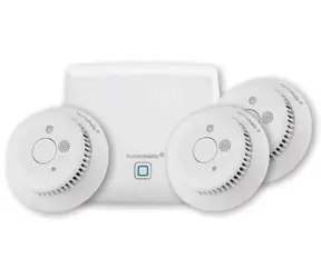 Zestaw startowy Homematic IP - ochrona przeciwpożarowa / 1x jednostka centralna HmIP-HAP i 3x czujnik dymu HmIP-SWSD