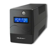 Qoltec 53977 UPS Zasilacz zapasowy 450VA czarny / 240W / LCD / USB / RJ45