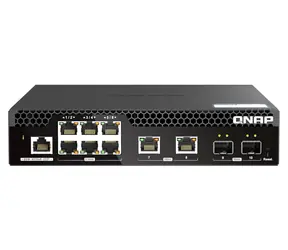 QNAP QSW-M2106PR-2S2T / Switch / 6x2.5GbE RJ45 / 2x10GbE RJ45 / 2x10GbE SFP+ / zarządzane