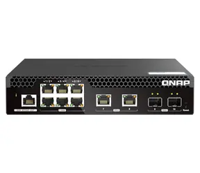 QNAP QSW-M2106R-2S2T / Switch / 6x2.5GbE RJ45 / 2x10GbE RJ45 / 2x10GbE SFP+ / zarządzane