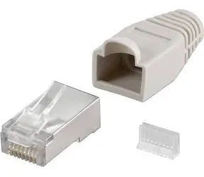 Złącze ekranowane Goobay RJ-45 CAT 5e STP ze stopką odciążającą