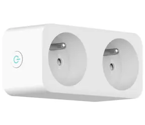 Immax NEO LITE SMART inteligentne 2 gniazda wewnętrzne (FR) / 16A / Wi-Fi / Google Assistant i Amazon Alexa i LIDL i TUYA