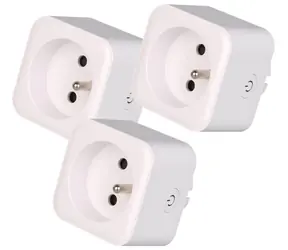 Zestaw Immax NEO LITE SMART 3x inteligentne gniazdo wewnętrzne v2 (E) / z pinem (typ E) / Wi-Fi / Google i Amazon Alexa i TUYA