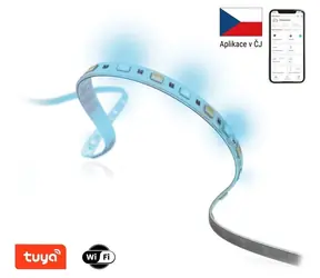 Taśma LED Immax NEO LITE SMART / 24W / Wi-Fi / IP67 / RGB / CCT kolor / 406lm/m/ 2700 - 6500 K / ściemnialna / 5m / TUYA