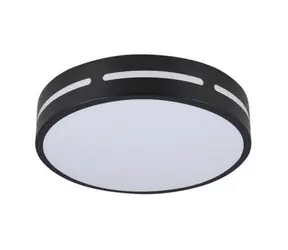 Immax NEO LITE PERFECTO SMART lampa sufitowa okrągła 30cm 24W czarna / TUYA / Wi-Fi
