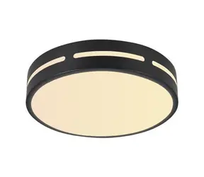Lampa sufitowa Immax NEO LITE PERFECTO SMART okrągła 40cm 24W czarna / TUYA / Wi-Fi
