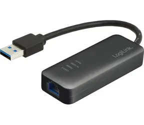LogiLink UA0184A / Adapter USB Ethernet / USB-A 3.0 / RJ-45 / 1000Mbps