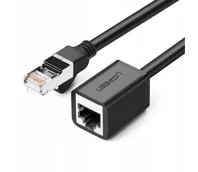 Ugreen Kabel krosowy przedłużający Cat 6 FTP Ethernet RJ45 ekranowany 1 m czarny