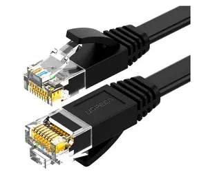 Ugreen Kabel płaski UTP RJ45 Ethernet Cat 6 10m czarny