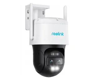 Reolink Trackmix LTE PLUS biała / Kamera zewnętrzna IP / 2560 x 1440 / bateria + panel / IP65 / LTE / MicroSD