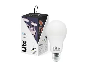 Żarówka Lite Moments Inteligentna żarówka - E27 RGB / 8,5W / 2700-6500K / E27 / Google Home / Alexa