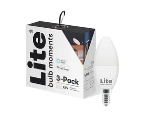 Lite Bulb Moments Zestaw inteligentnych żarówek - E14 RGB / 5W / 2700-6500K / E14 / Google Home / Alexa