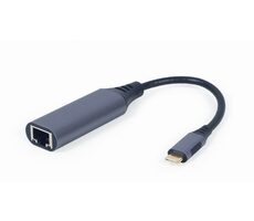 Gembird A-USB3C-LAN-01 Adapter USB-C - LAN szary 