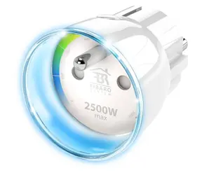 Wtyczka ścienna Fibaro Schuko biała / Smart plug / 2500W / Z-Wave PLUS