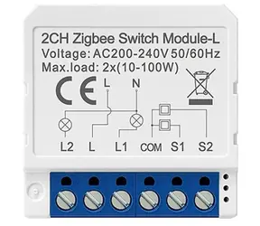 Avatto LZWSM16-W2 biały / Inteligentny przełącznik / 2 kanały / ZigBee
