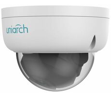 Uniarch IPC-D124-PF28K biała / Zewnętrzna kamera IP / Dome / 2560 x 1440 / IR / RJ45 / MicroSD / PoE / IP67