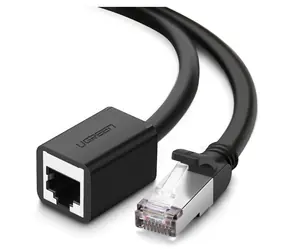 Ugreen 11281 Przewód przedłużający RJ45 (m) - RJ45 (ż) CAT6 FTP 2m czarny