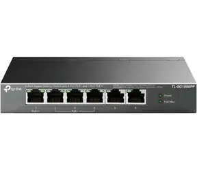 TP-LINK TL-SG1006PP / Switch / 12 Gbps / 6x RJ45 1Gbps / PoE