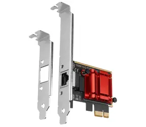 Axagon PCEE-G25, karta sieciowa PCIe - 1x Port 2,5 Gigabit Ethernet (RJ-45), Realtek, PXE, w zestawie. płyta długogrająca