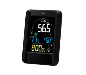 Airbi CO2AIR - cyfrowy miernik dwutlenku węgla / czujnik temperatury + wilgotności / budzik