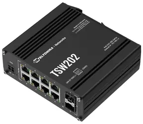 Teltonika TSW202 / 8x LAN 10/100/1000 / Switch przemysłowy / 2x SFP / PoE 240W / IP30
