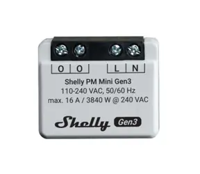Shelly PM Mini Gen3 - moduł pomiaru poboru prądu do 16A (WiFi i Bluetooth)