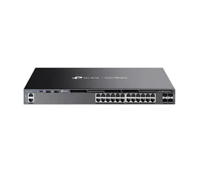 TP-LINK SG6428X / 24- Port przełącznik / 24× 10/100/1000 Mbps RJ45 / 4× 10G SFP+ 