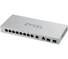 ZyXEL XGS1210-12 V2 / Przełącznik stacjonarny / 8x RJ45 1G / 2x RJ45 2.5G / 2x SFP+