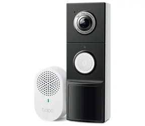 TP-LINK Tapo D235 / Inteligentny dzwonek do drzwi / 2K / 2560 × 1920 / noktowizor / IP66 / WiFi 2,4 GHz / 10000 mAh